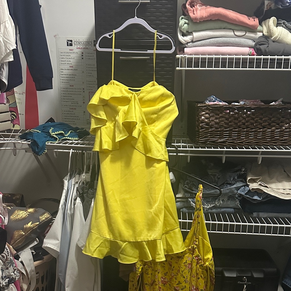 Aidan Mattox Vibrant Yellow Dress